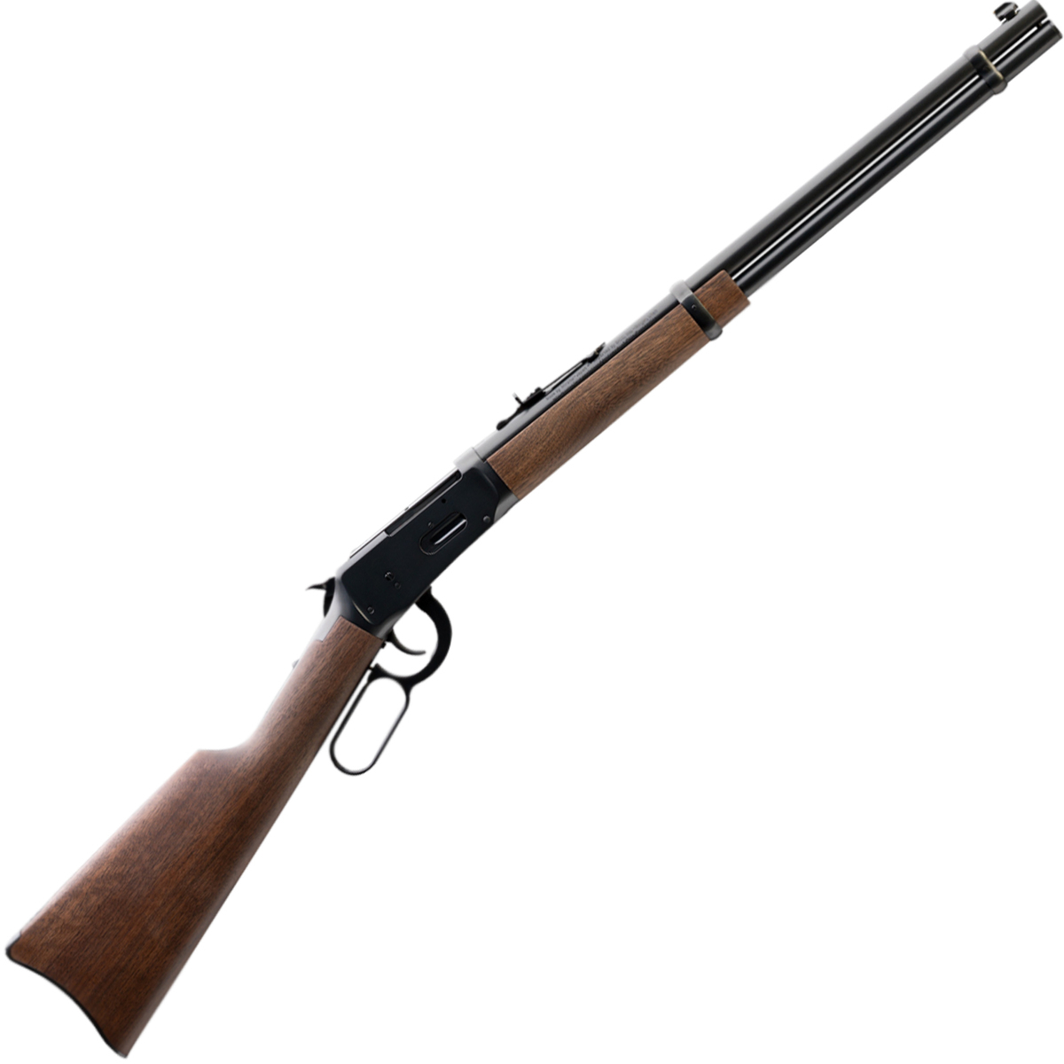 Traditional Winchester Model 94 carbine with wood furniture.
