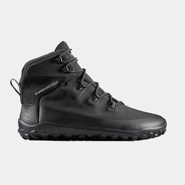 Side profile of the Vivobarefoot Tracker Textile AT II showing its minimalist design.