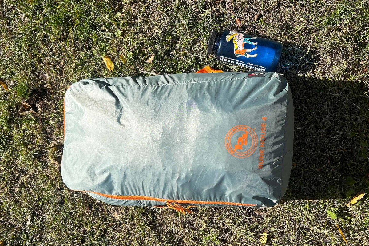 Exterior profile of the Big Agnes Bunk House 4 car camping tent