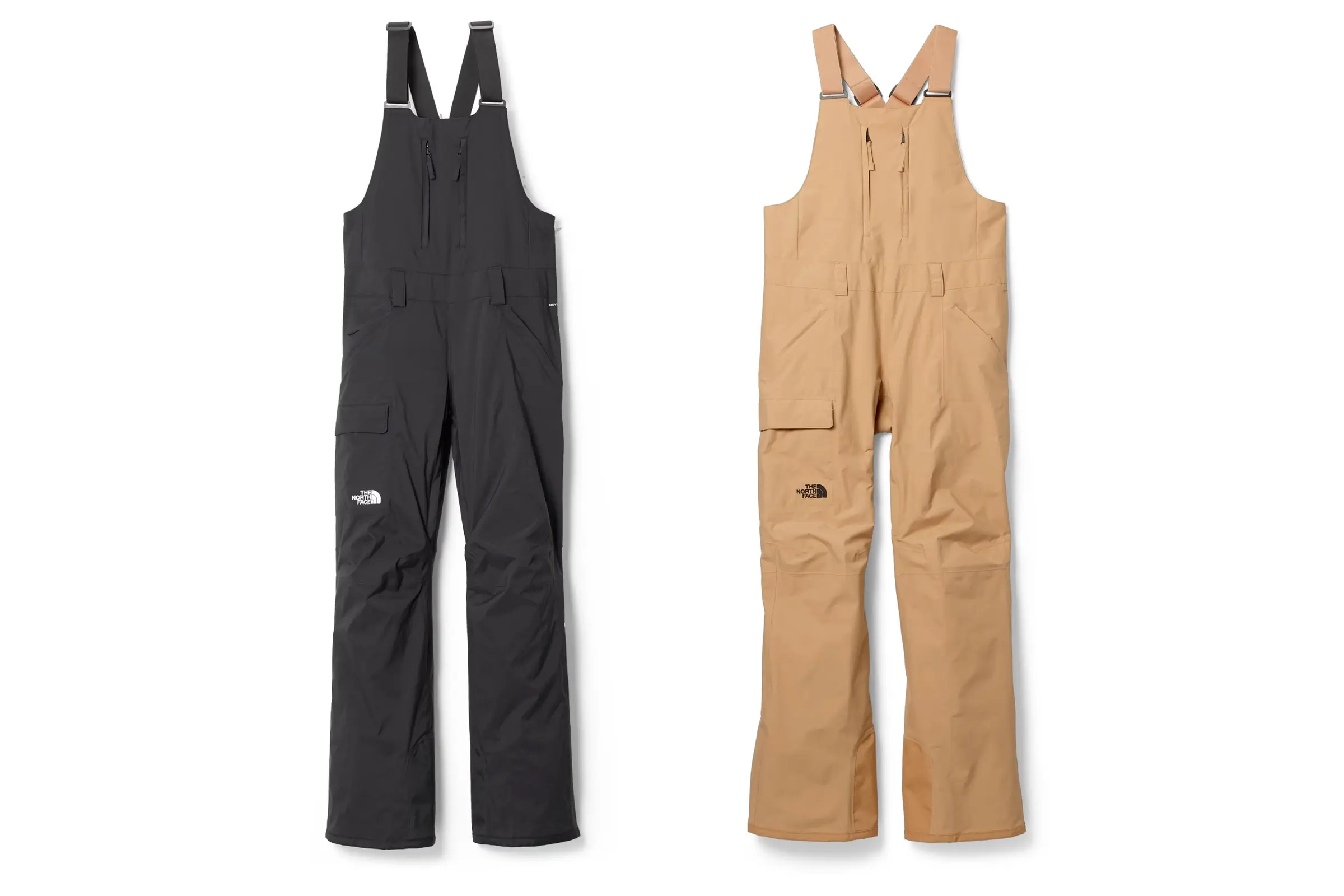 The North Face Women's Freedom Bibs in a teal colorway.