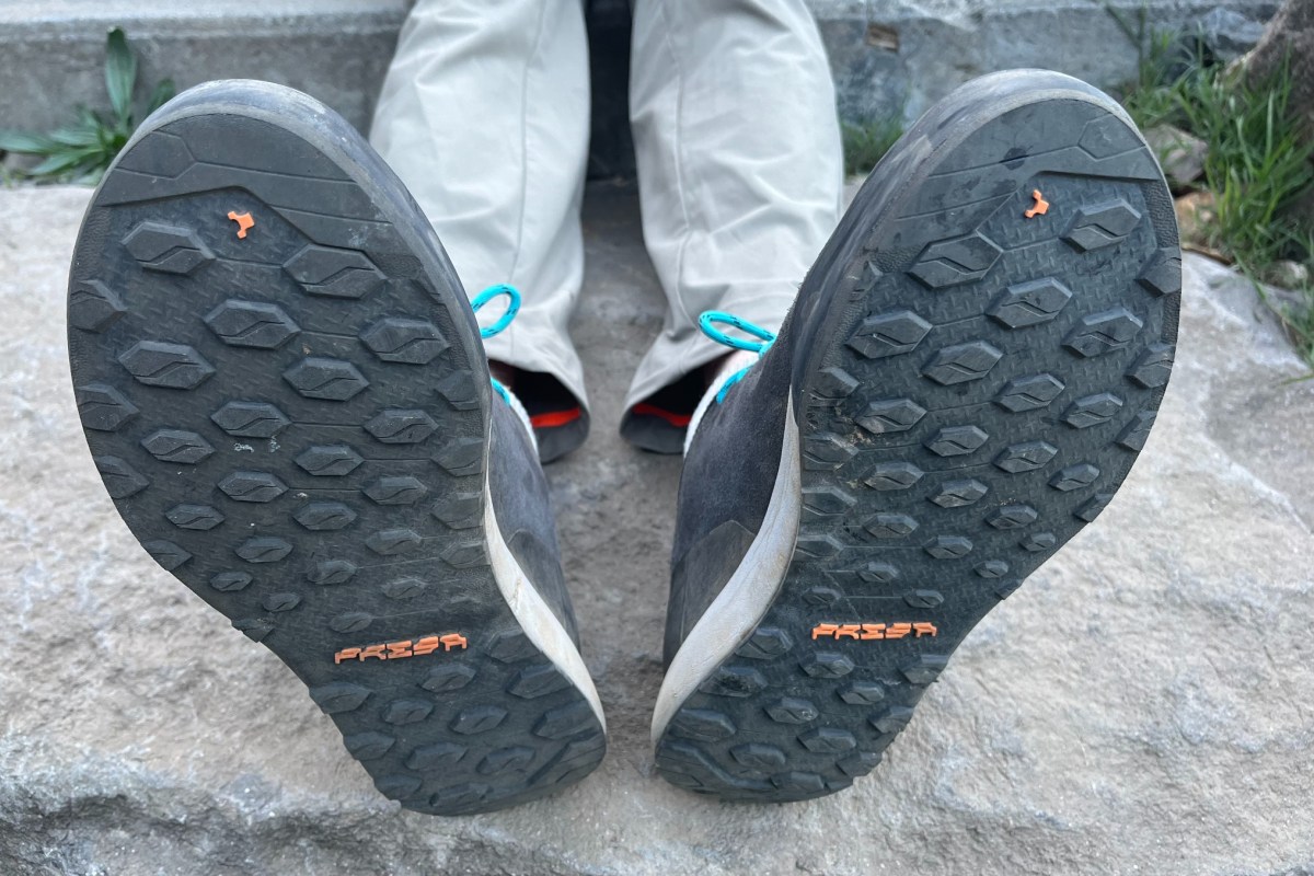 Comparison showing various outsole tread patterns from shallow dots to deep lugs.