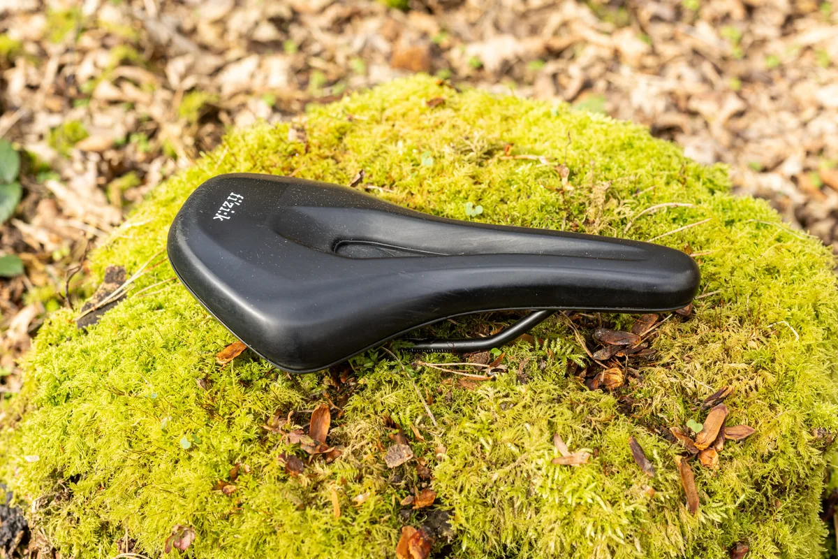 The Fizik Terra Aidon X5 mountain bike saddle designed for e-bike riding.