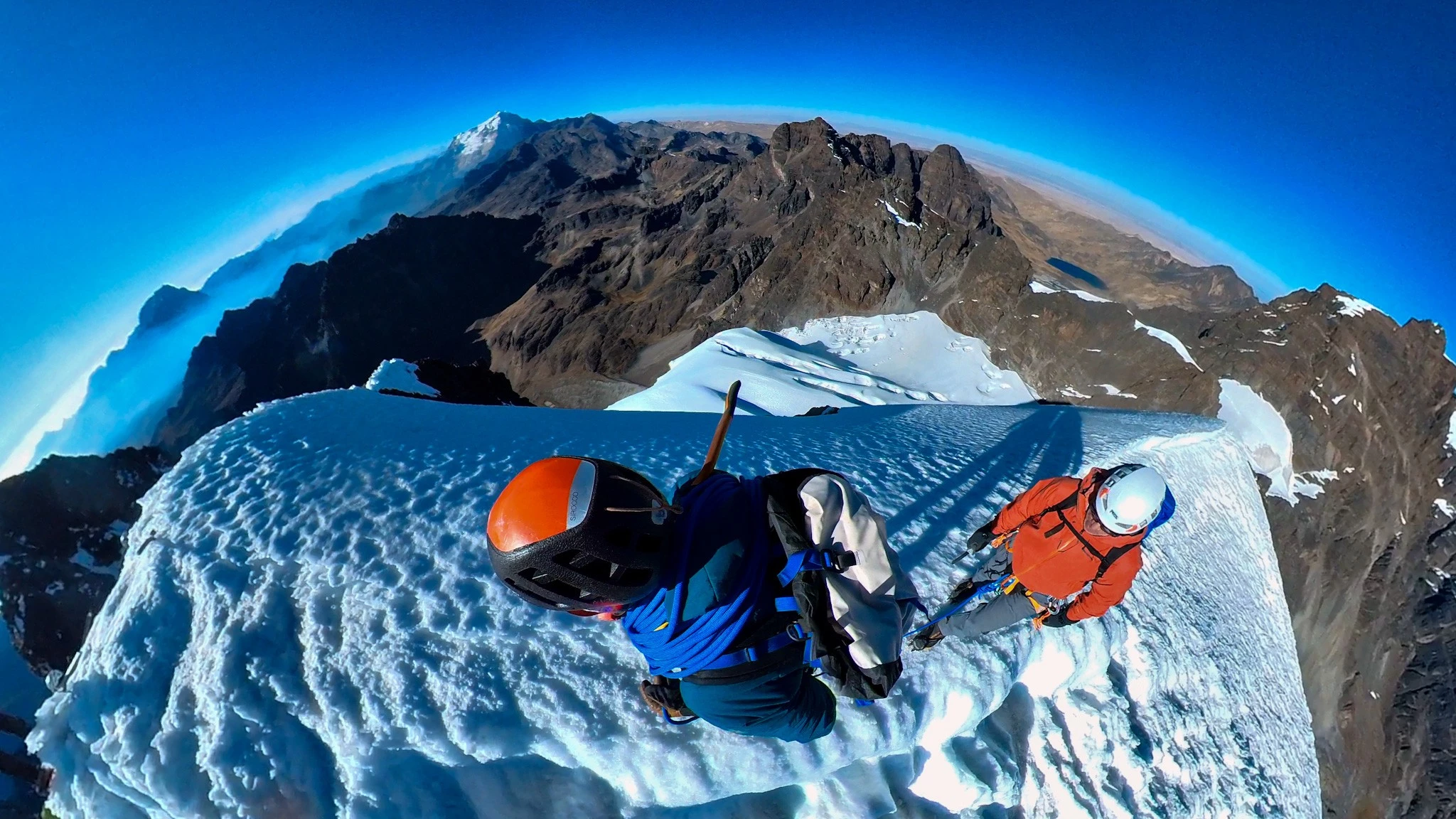 Dissent GFX socks worn during a high-altitude expedition in Bolivia.