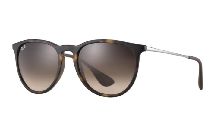 Product photography of the Ray-Ban Erika Classic sunglasses.
