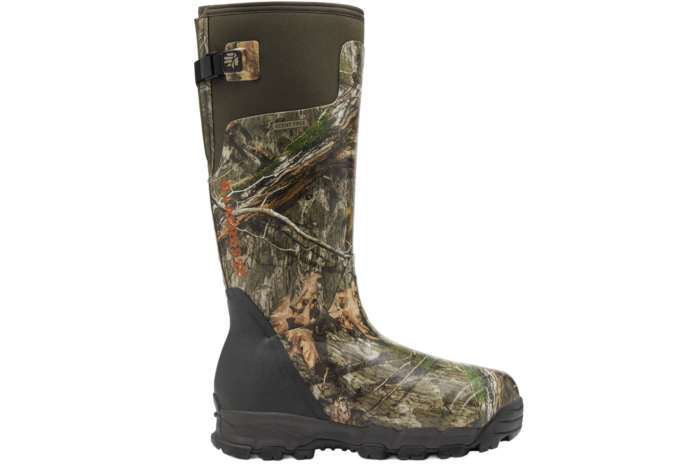 The LaCrosse Alphaburly Pro rubber hunting boot.